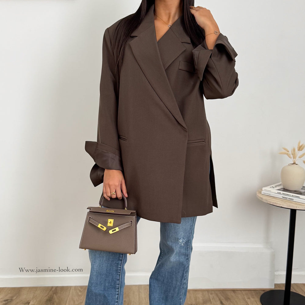 Blazer Over marron