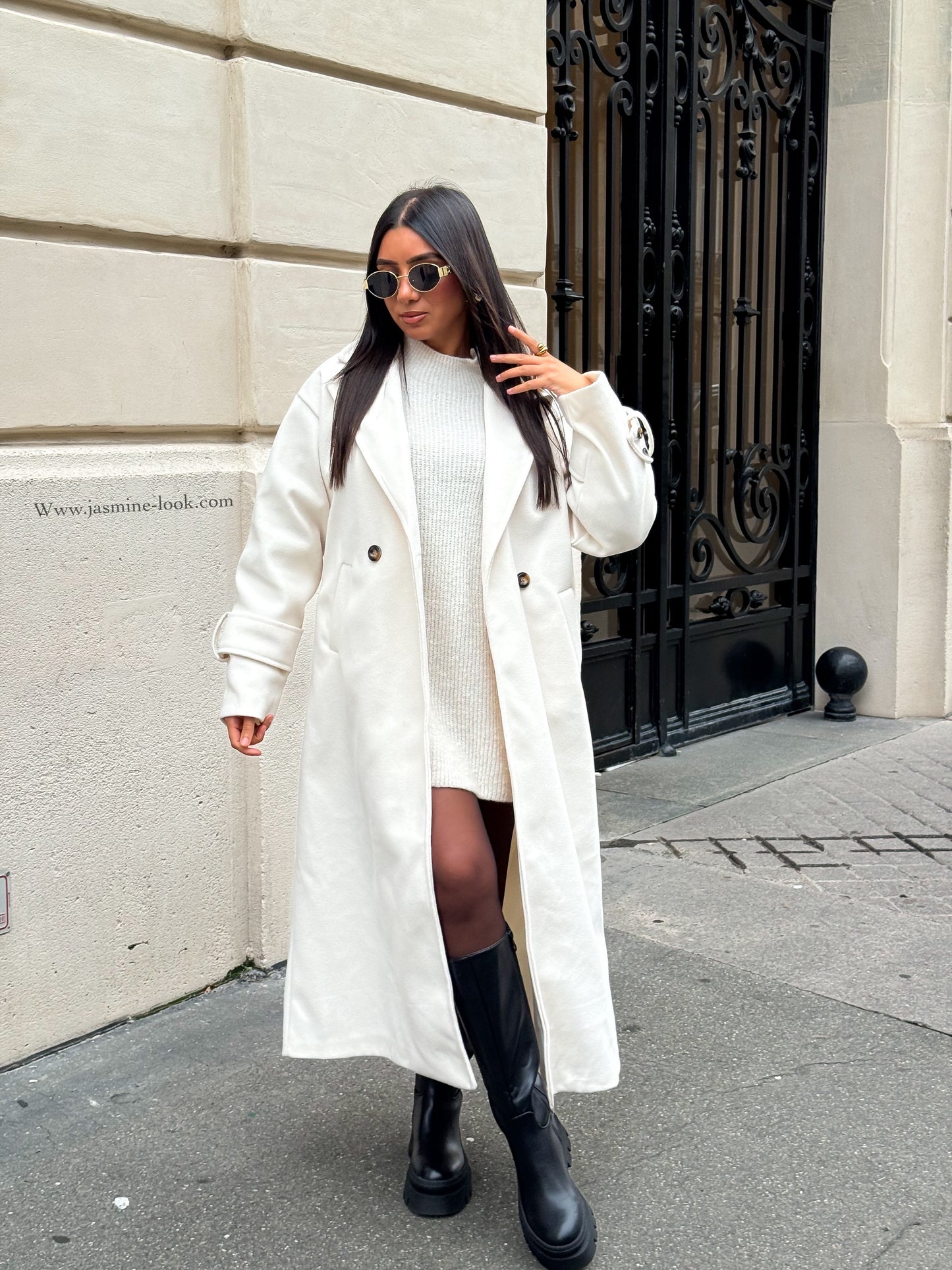 Ivory Tunic Sweater Dress