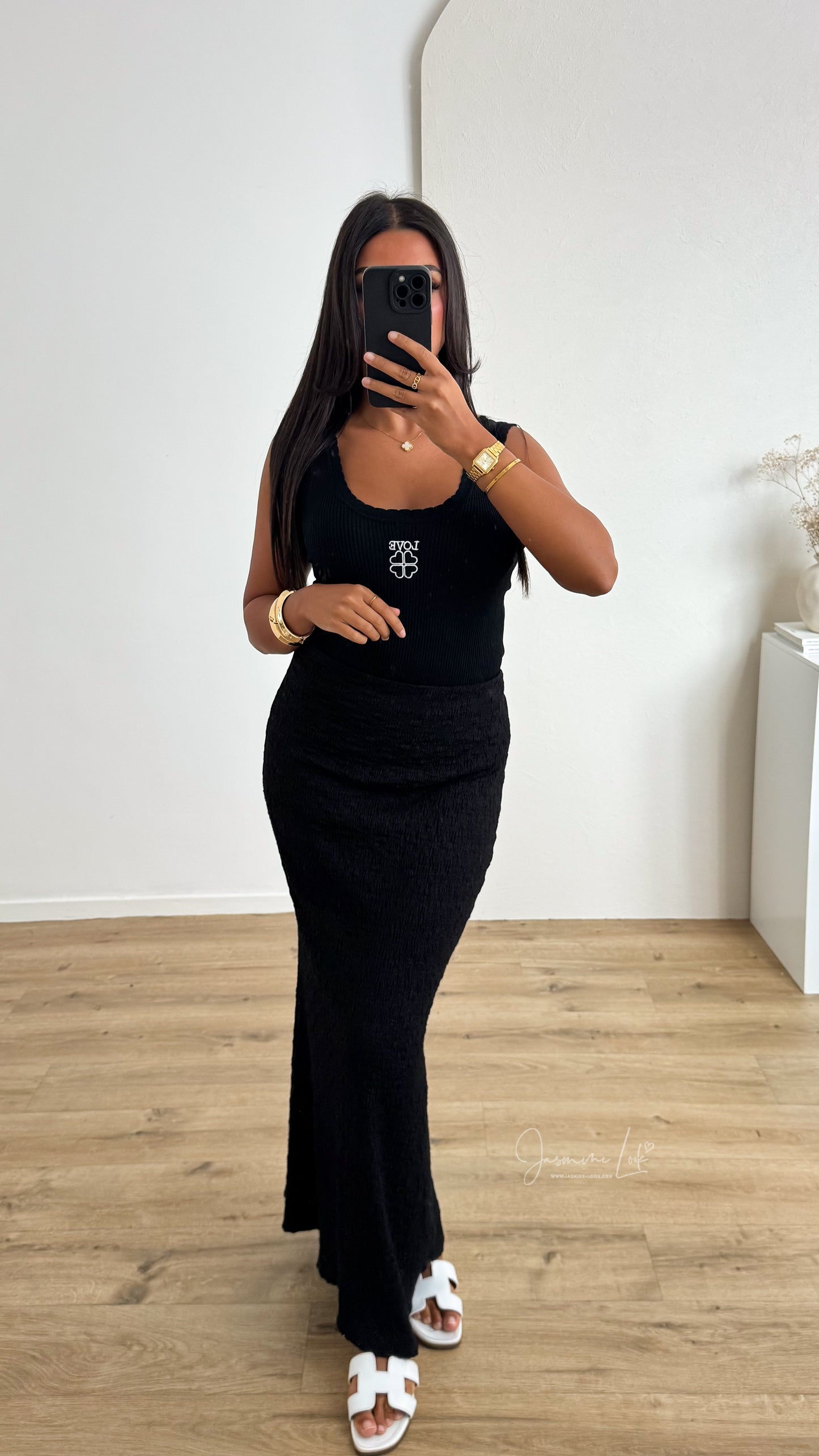 Jupe Texture | Noir