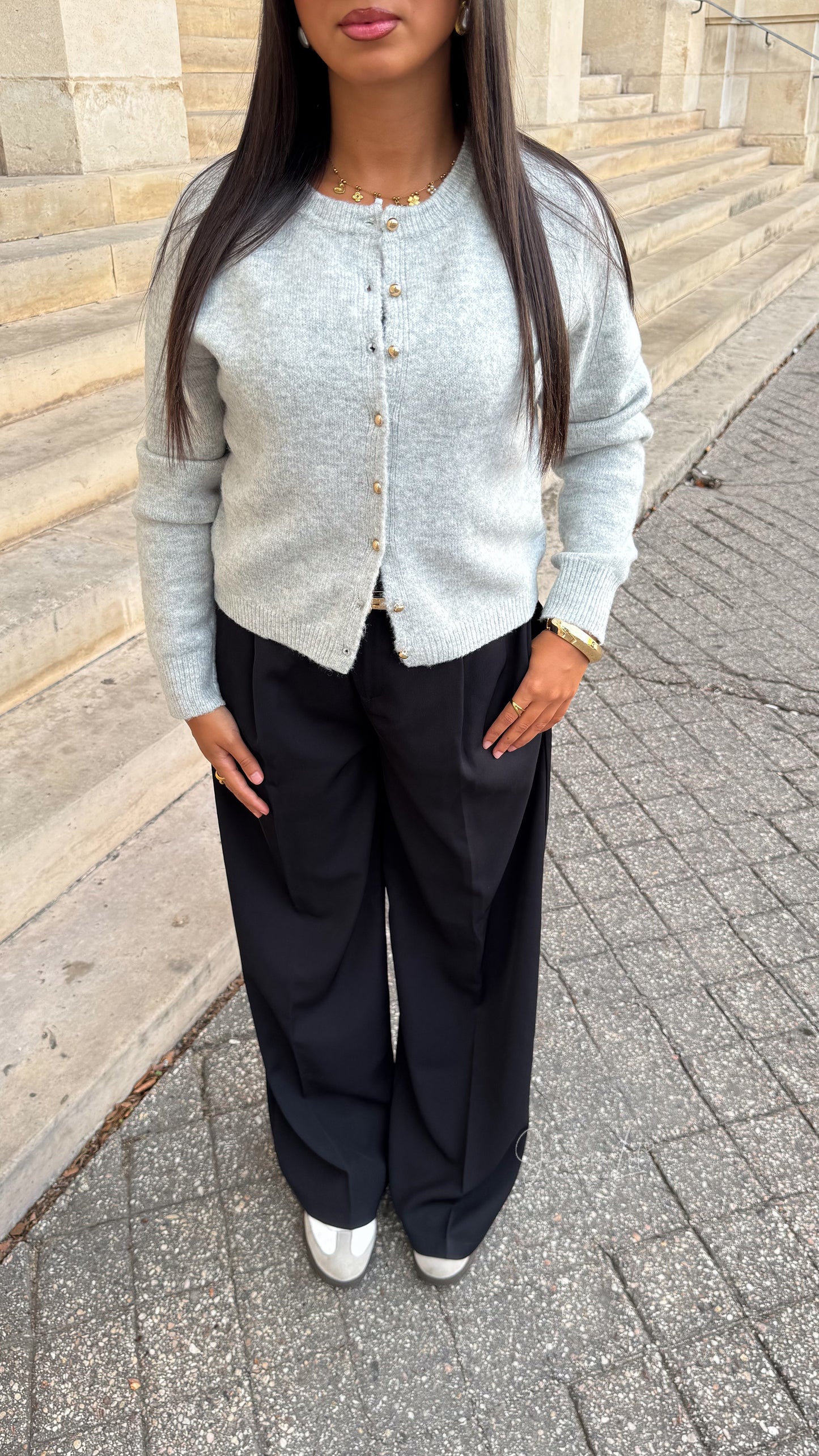 Cardigan Chloé gris clair