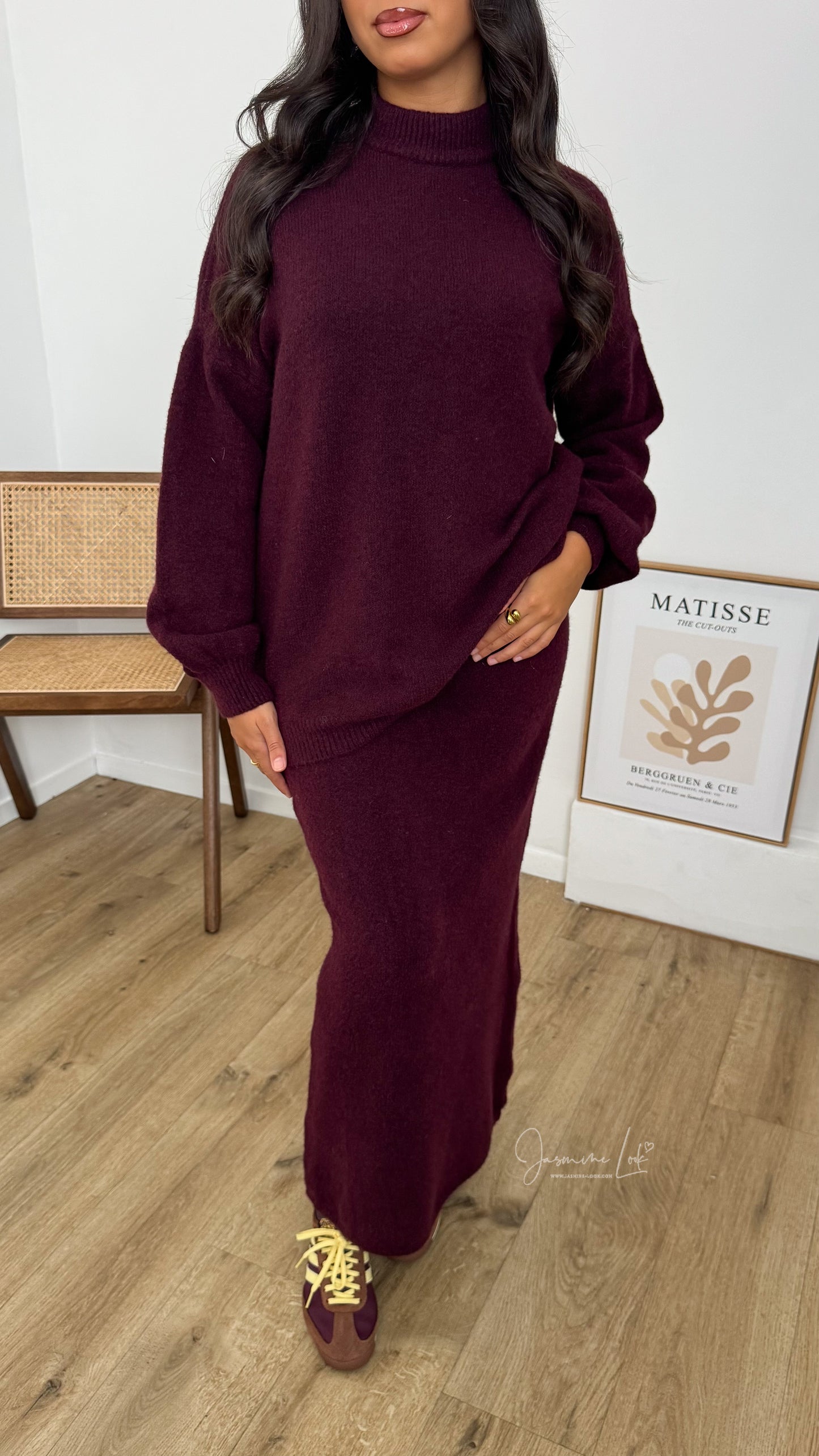 Ensemble jupe Lily Burgundy
