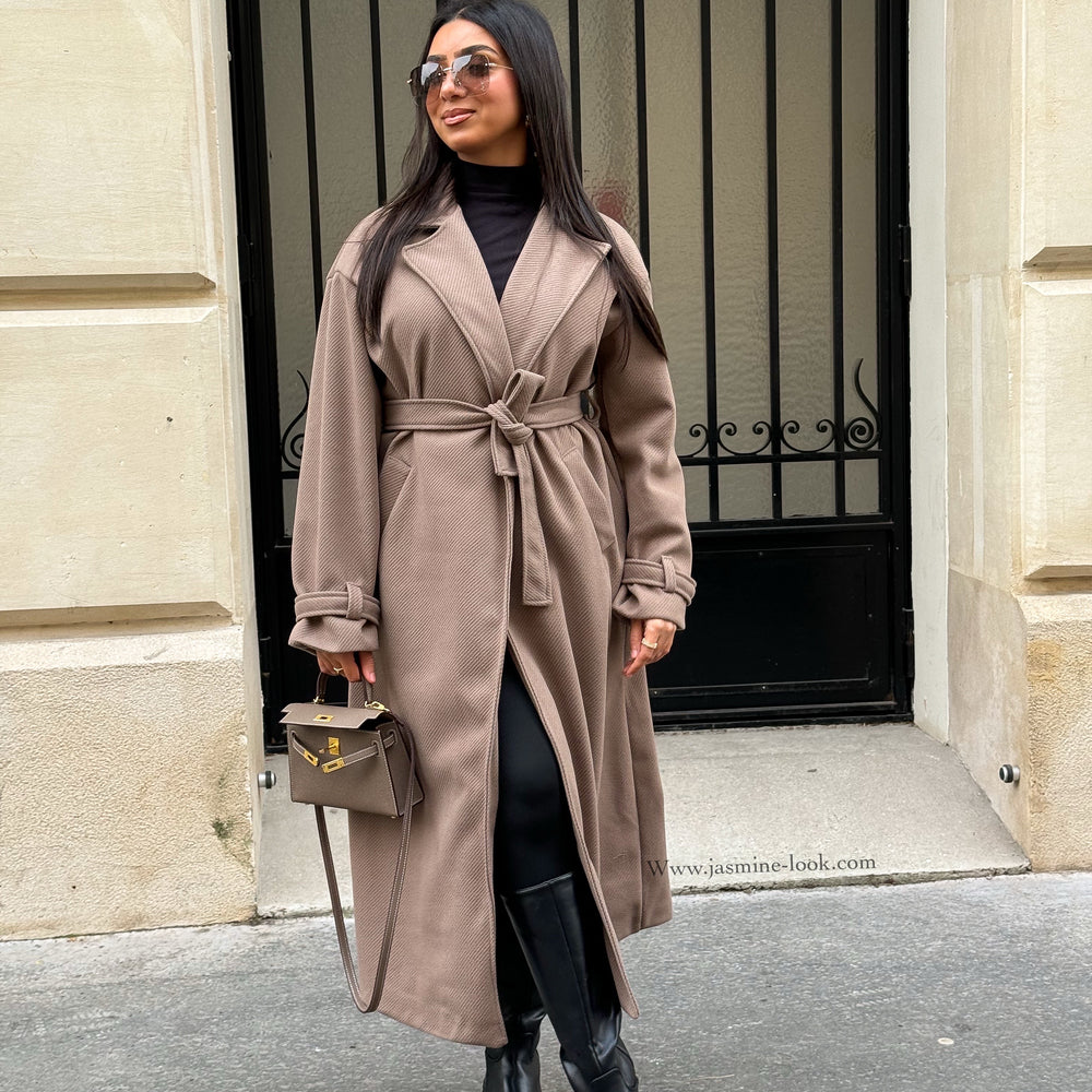 Manteau Zarah taupe