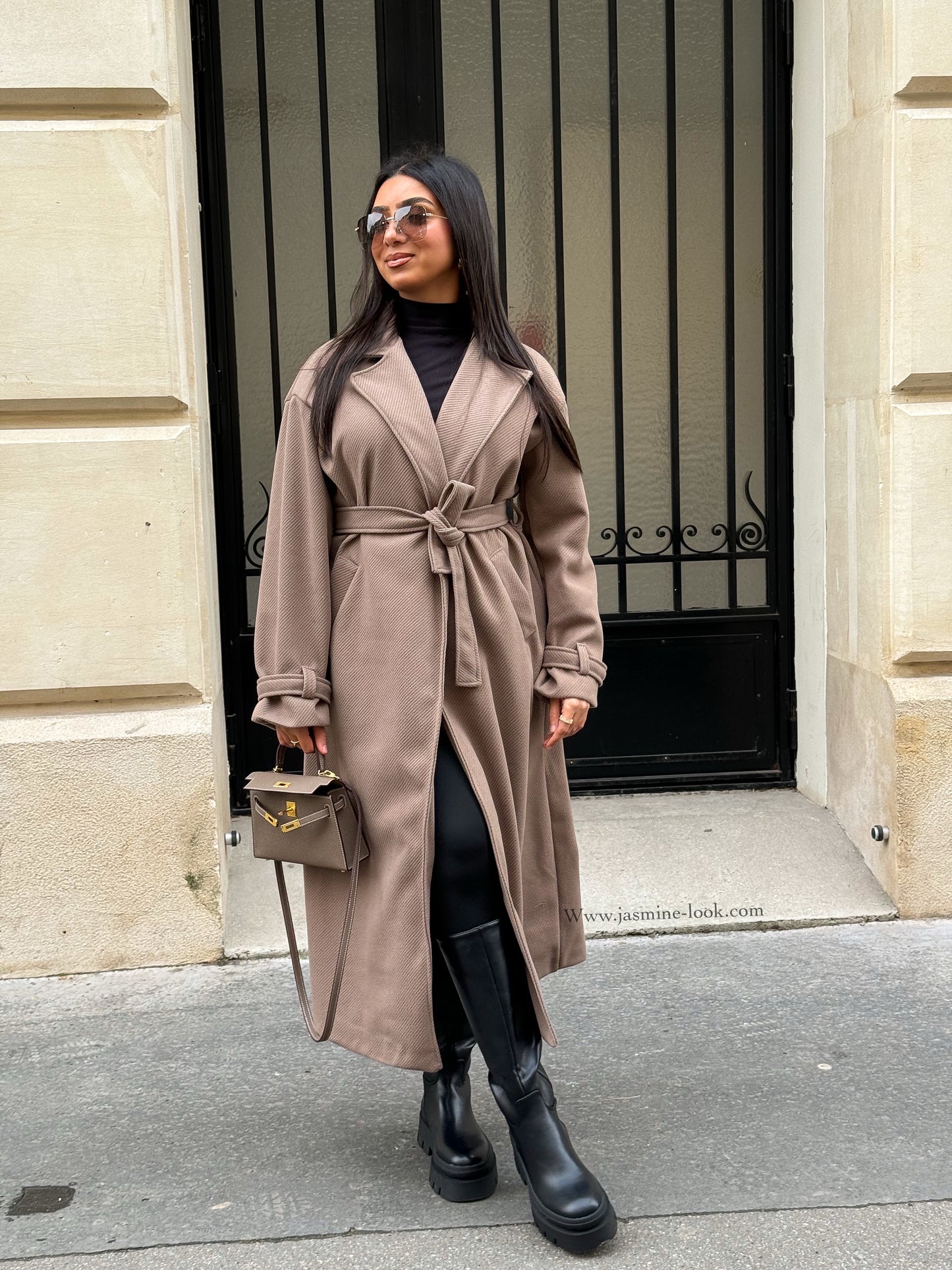 Manteau Zarah taupe