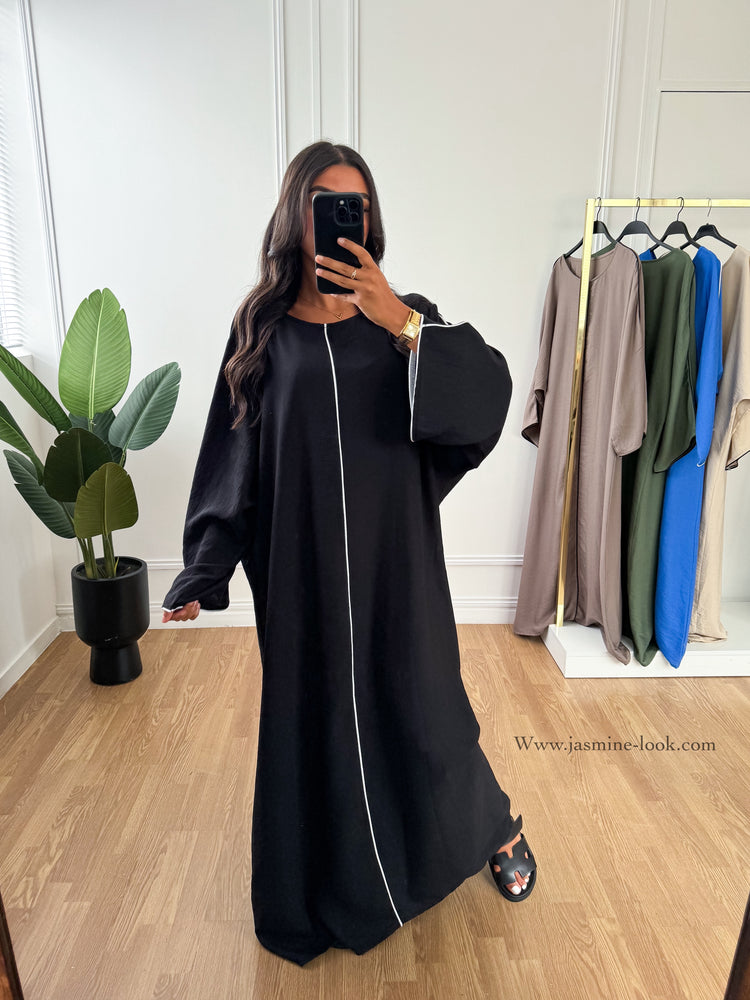 Abaya Jordania noire