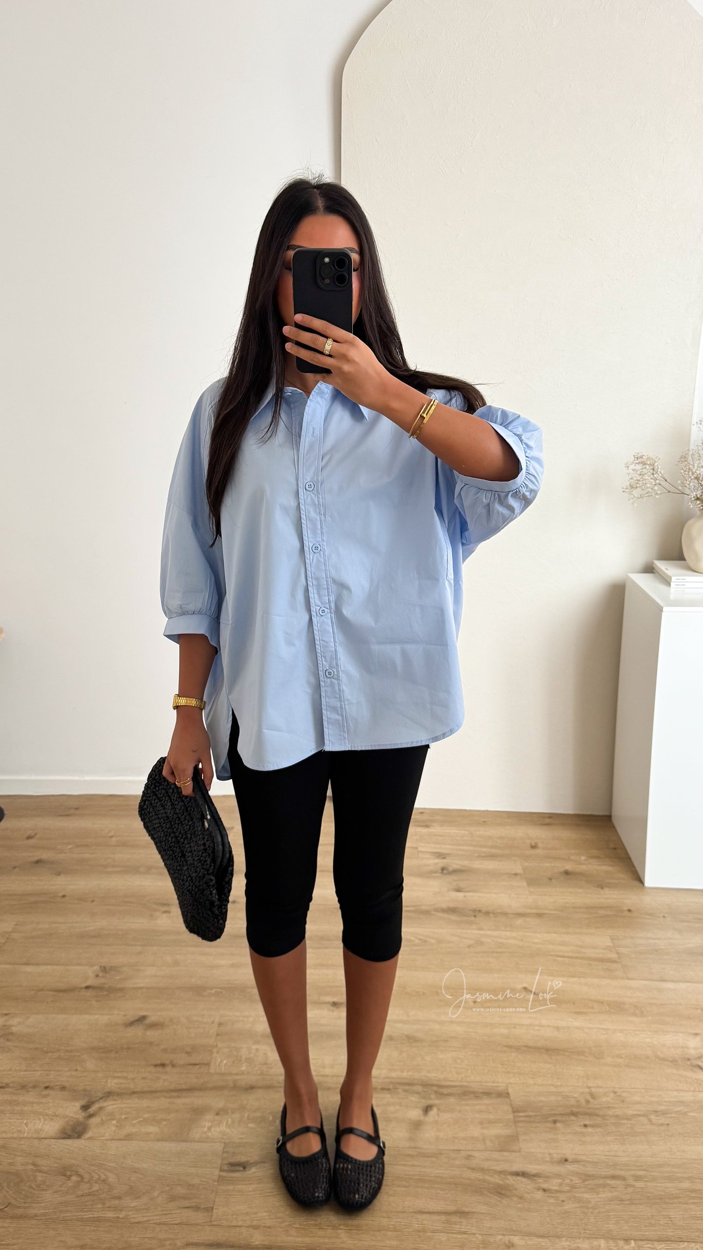 Chemise Over | Bleu ciel