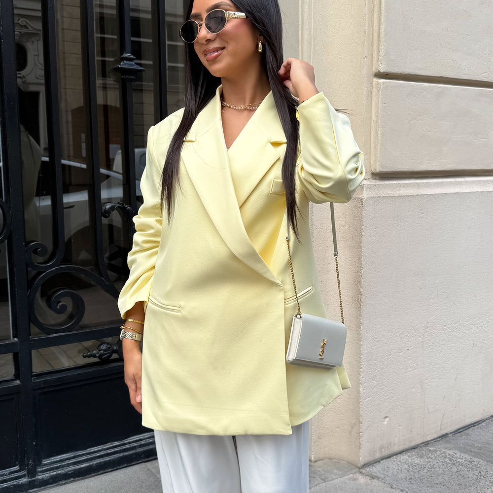 Blazer Over jaune pastel