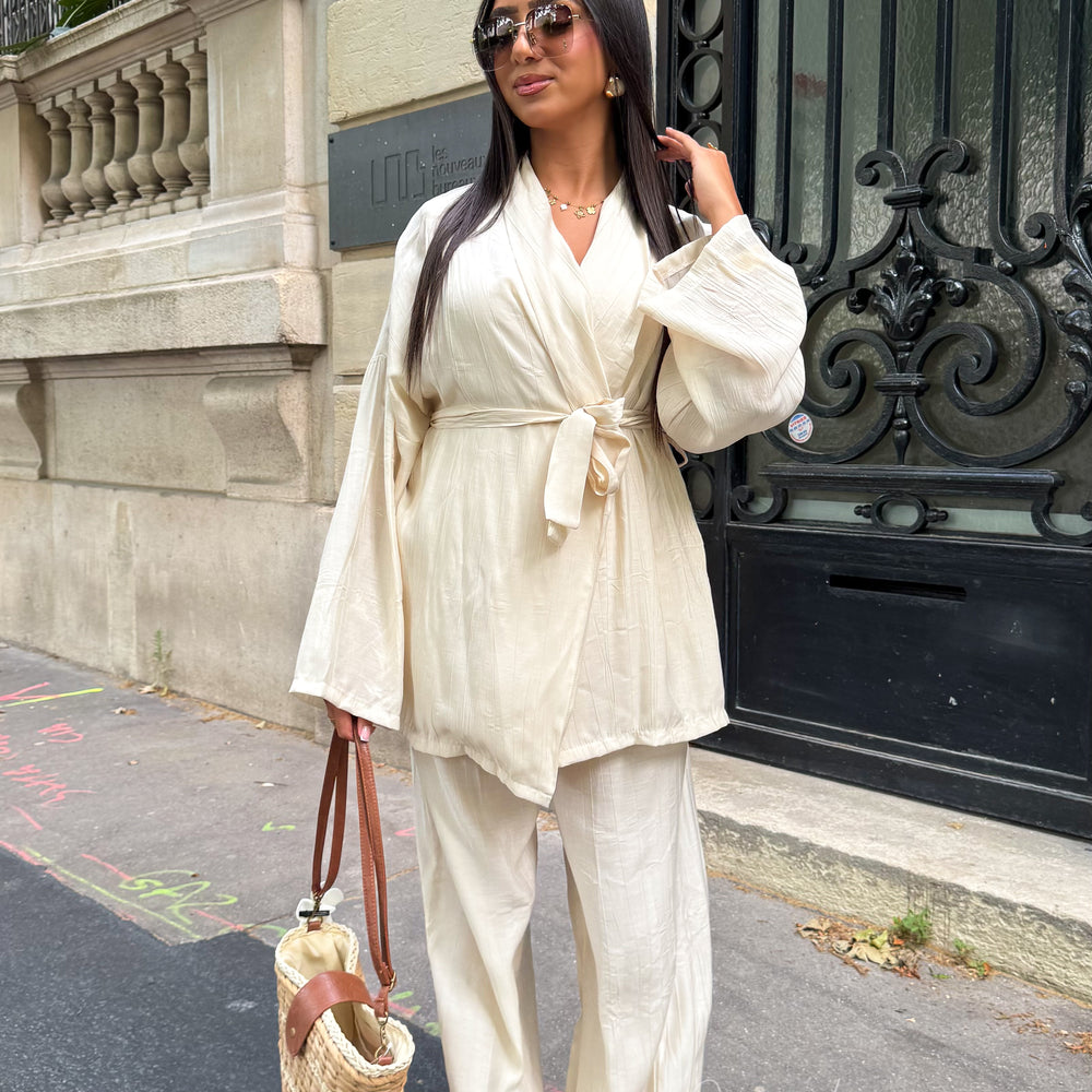 Ensemble kimono Summer beige