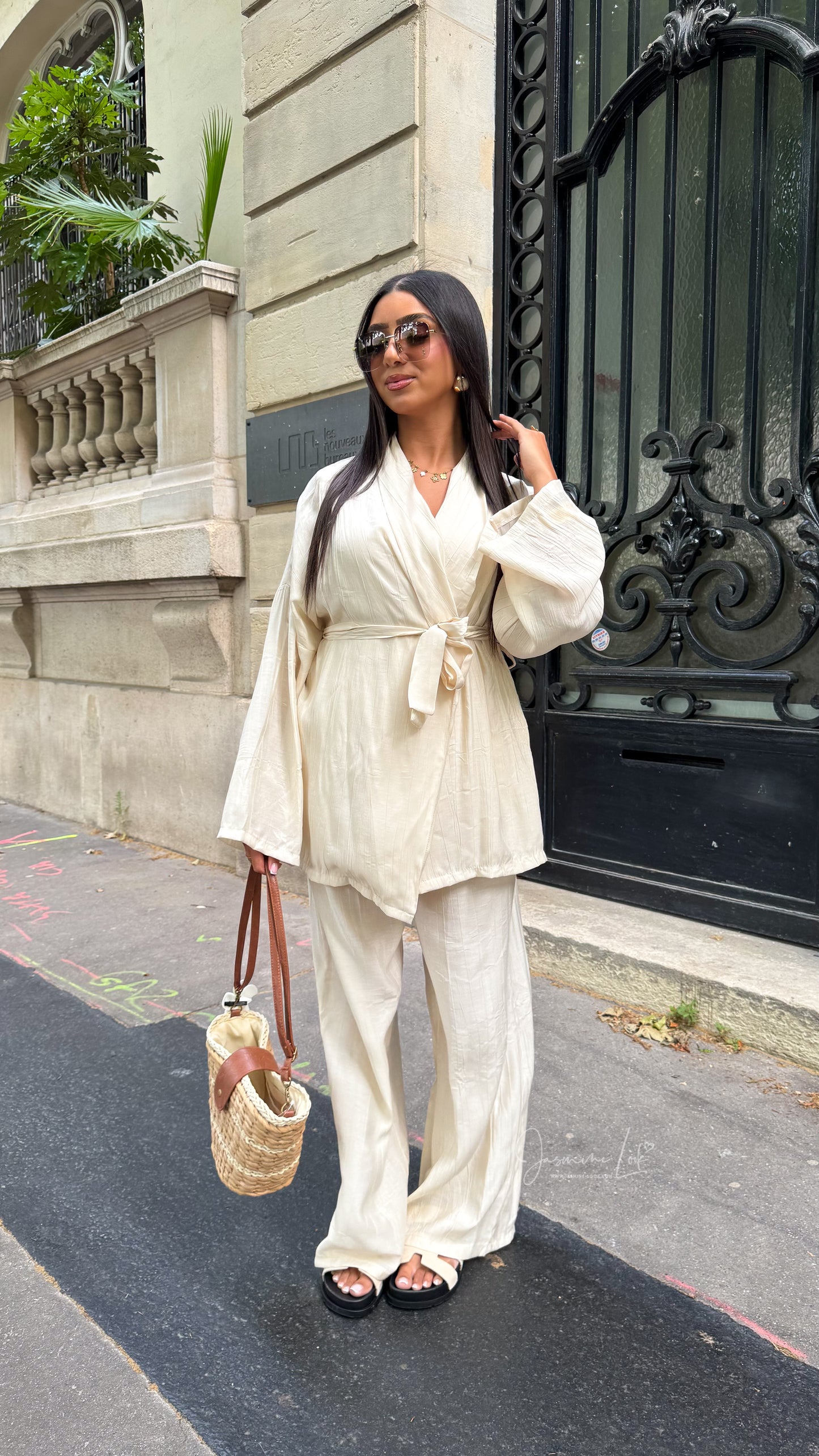 Ensemble kimono Summer beige