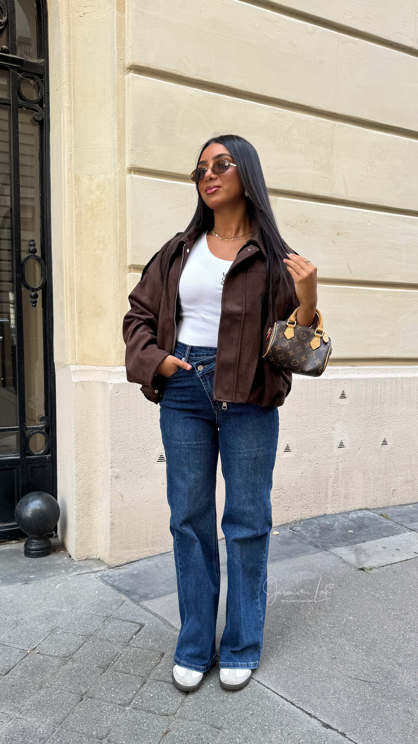Veste Suède Z marron