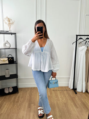 Blouse Bohème blanche