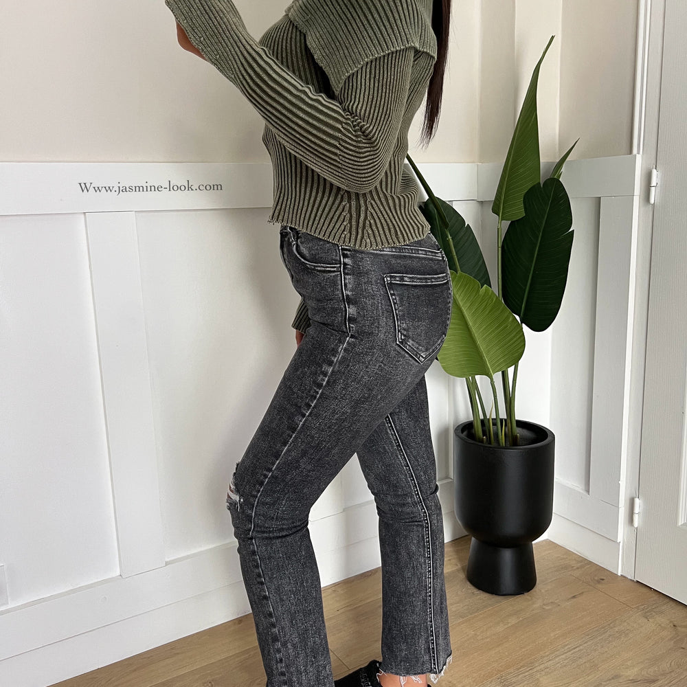 Jean mini Flare Grey