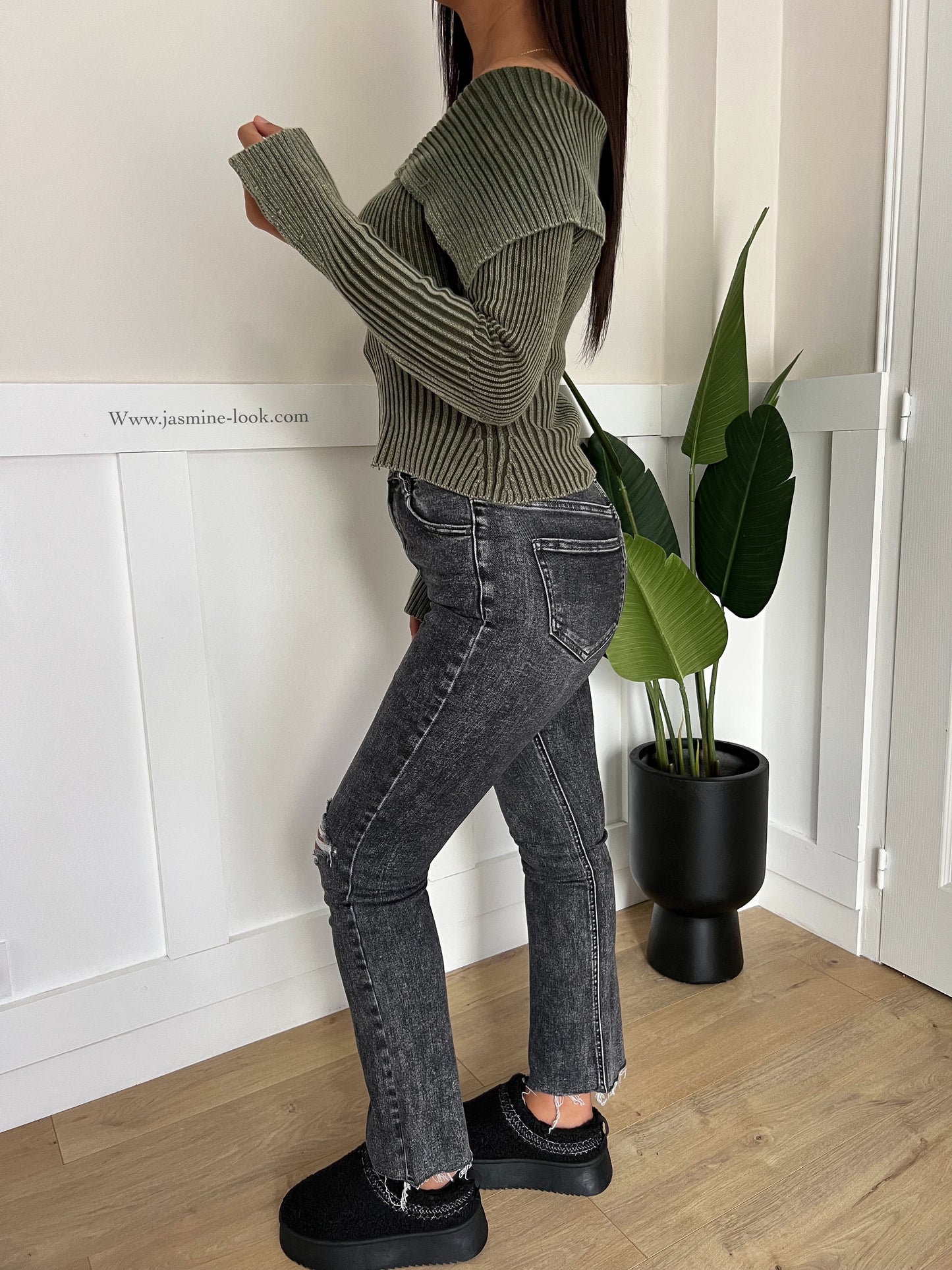 Jean mini Flare Grey