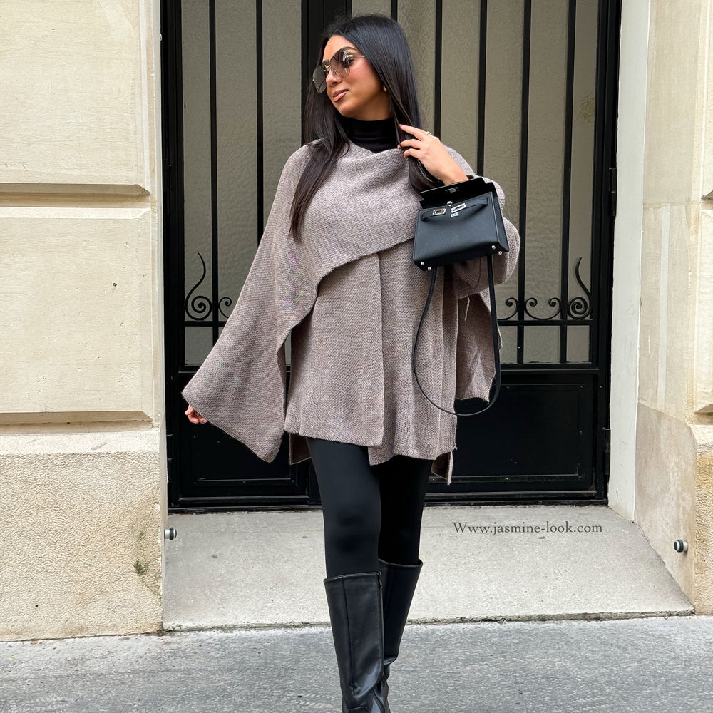 Gilet Cape Z taupe