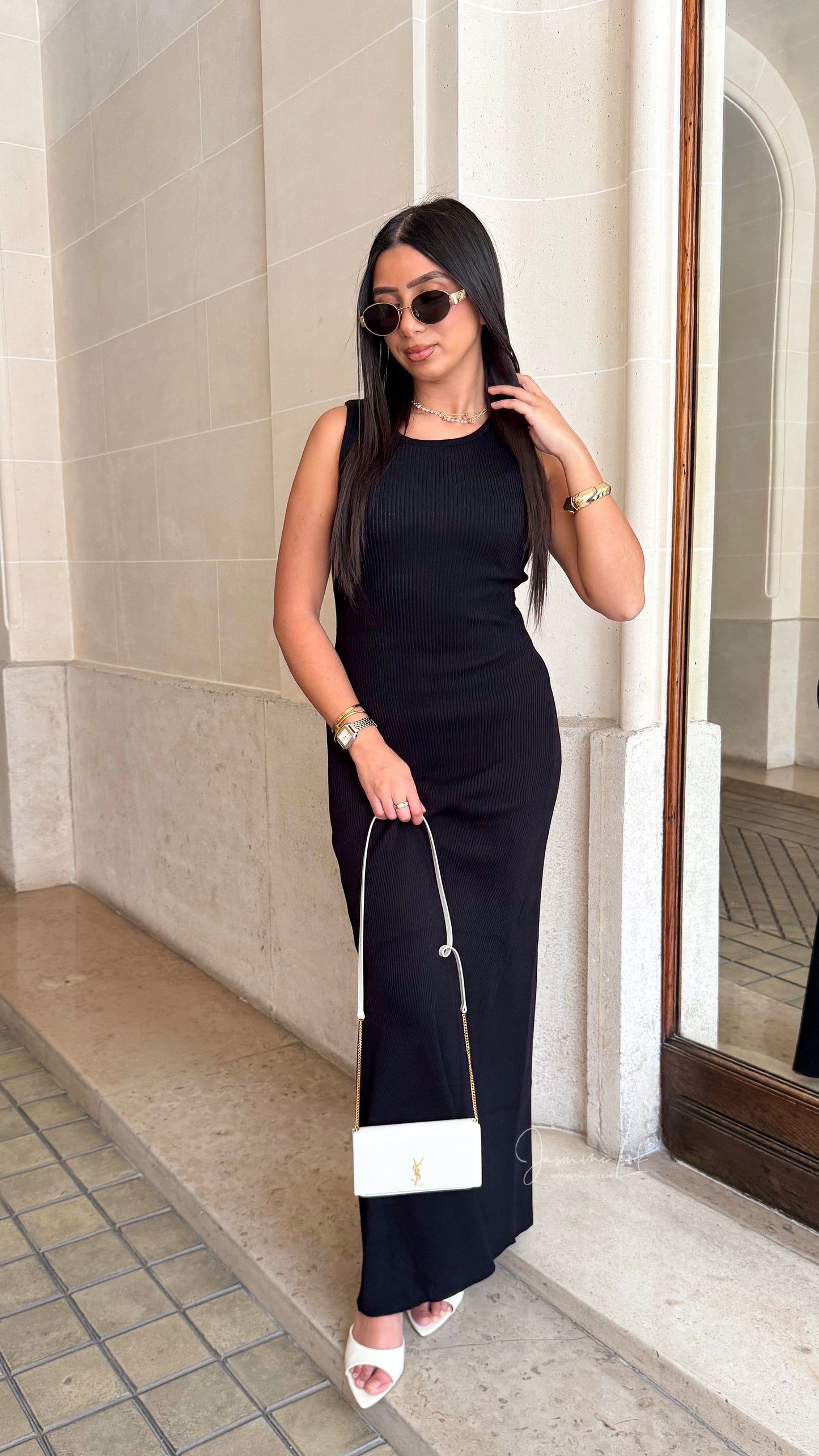 Robe côtelé Noir