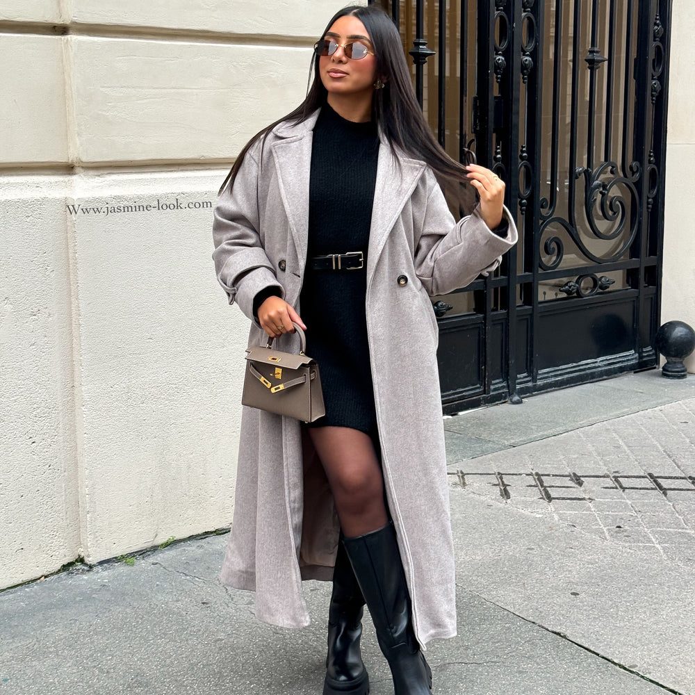 Long Z taupe coat