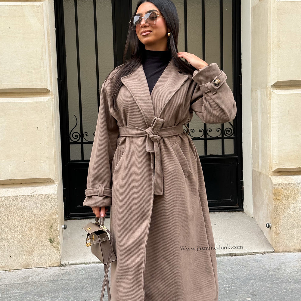 Manteau Zarah taupe