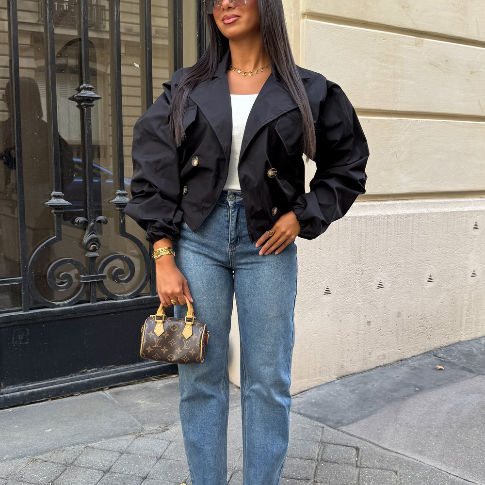 Trench ‘ Bomber Noir