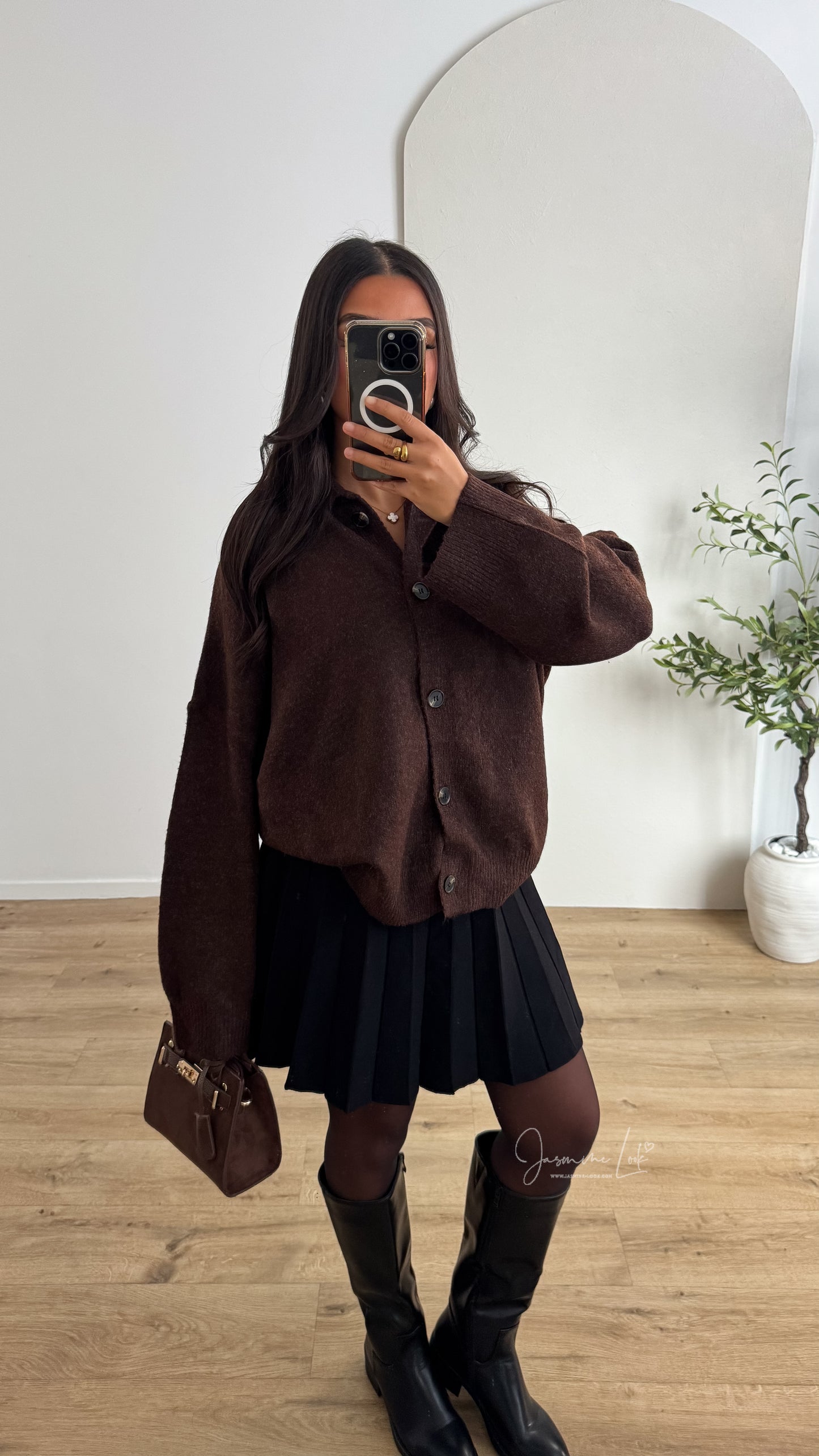 Jupe maille Plissée | NOIR