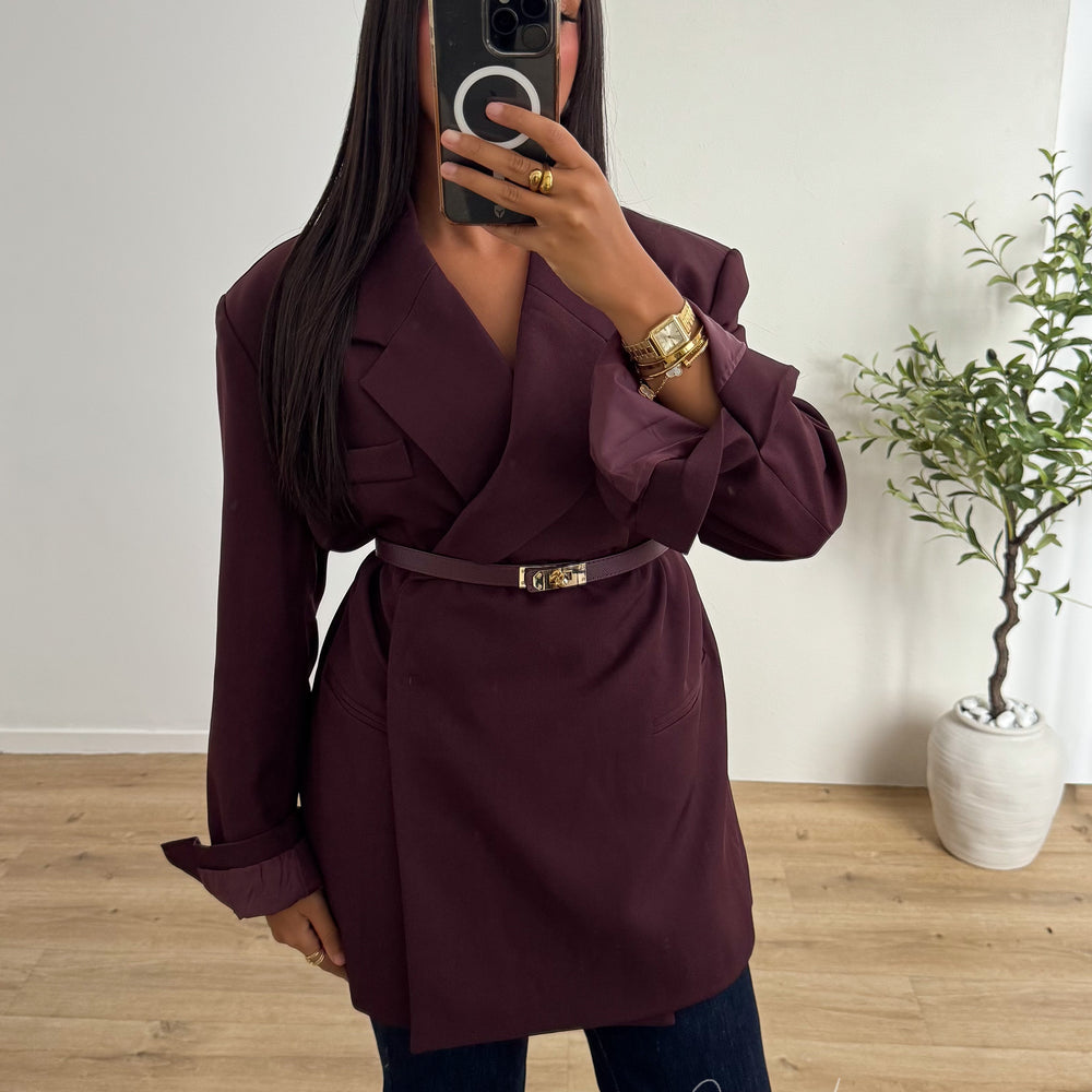 Blazer Over | Burgundy