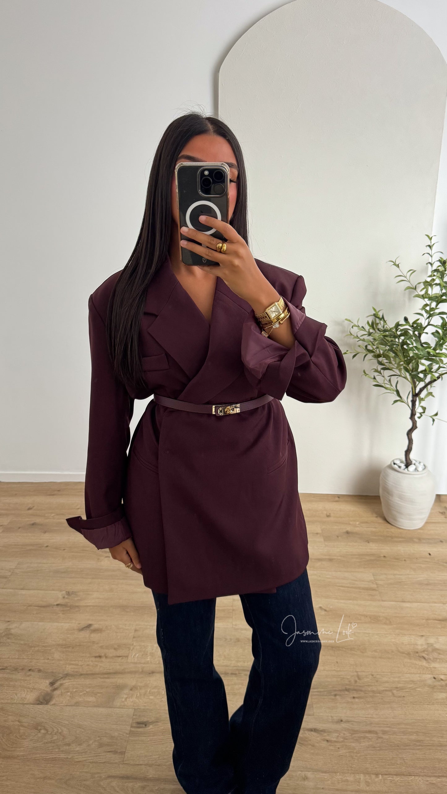 Blazer Over | Burgundy