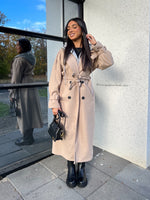Manteau trench taupe