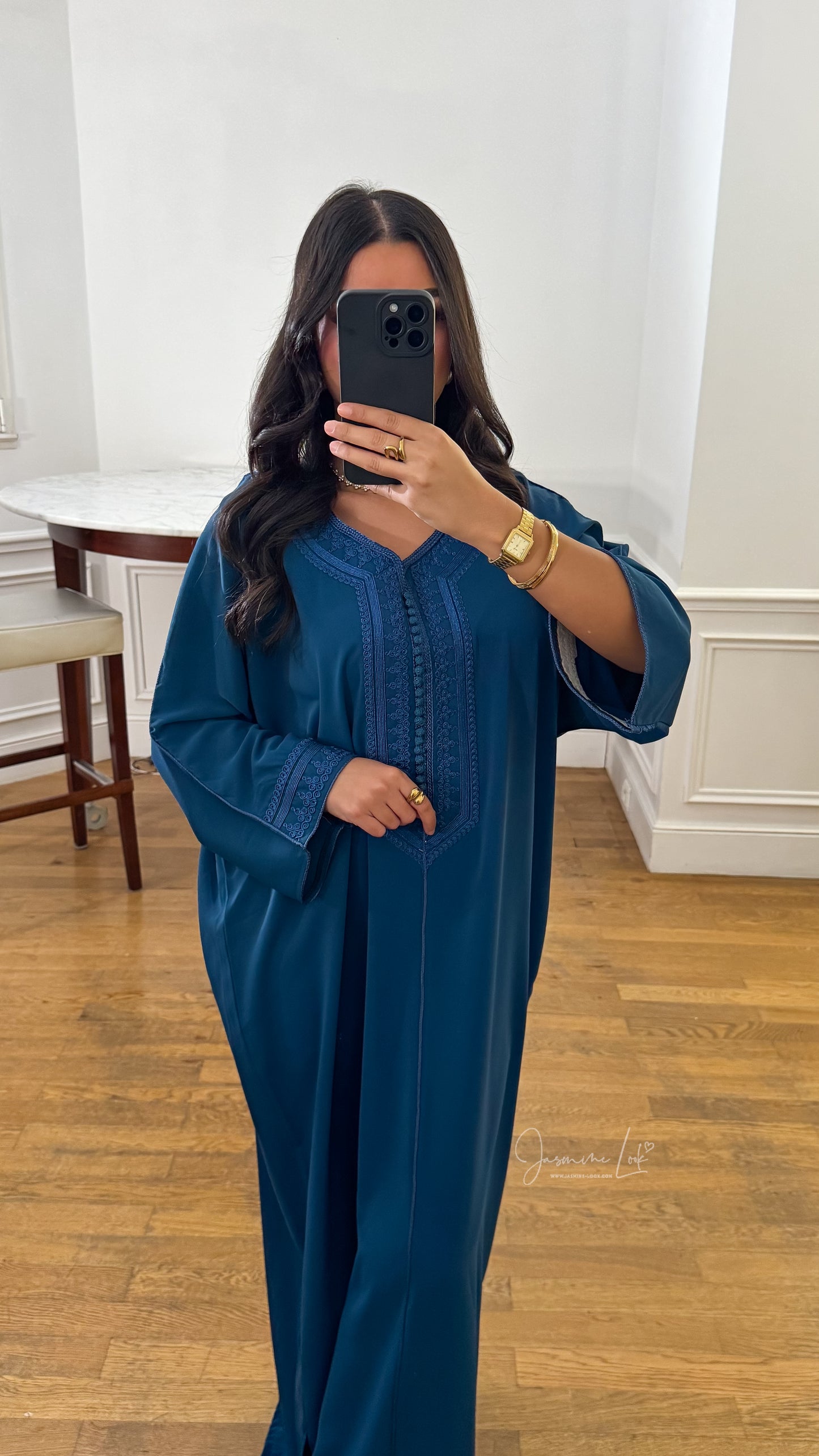 Robe Esma | Bleu canard