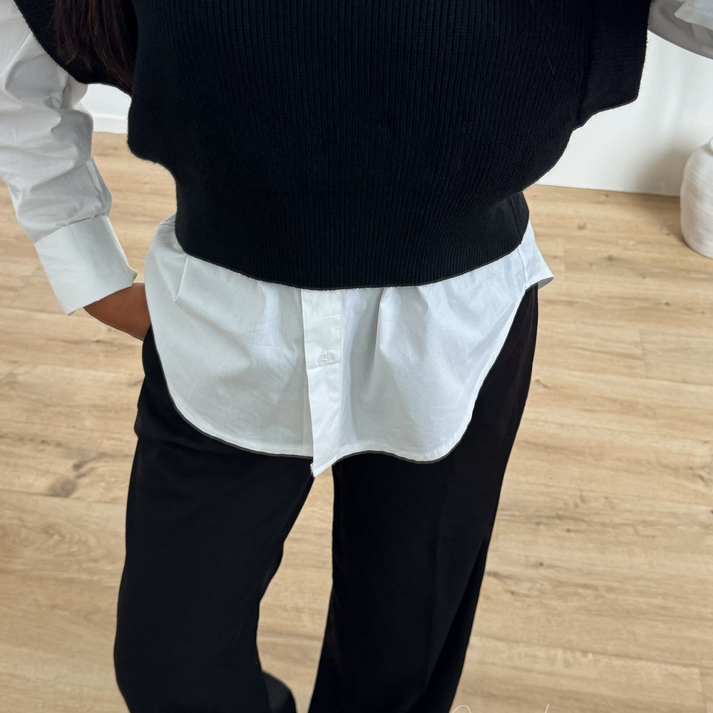 Pull crop Noir