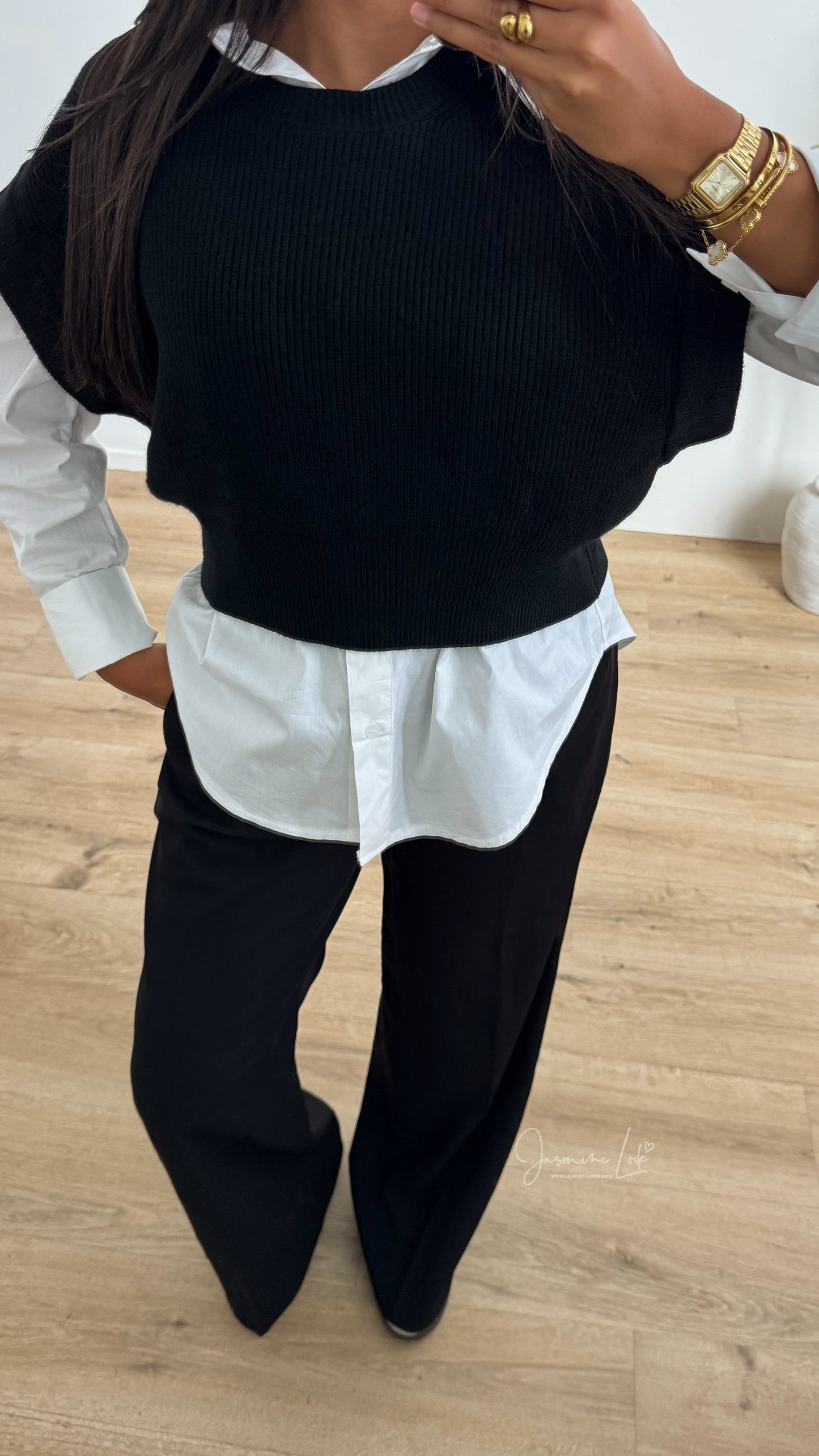 Pull crop Noir
