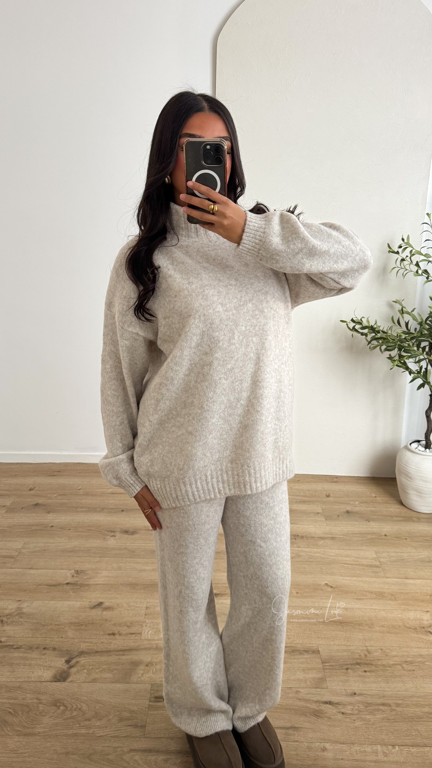 Ensemble Winter beige chiné