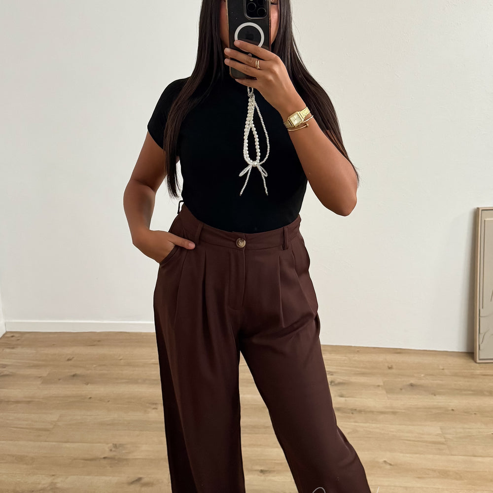 Pantalon Eryn | Marron