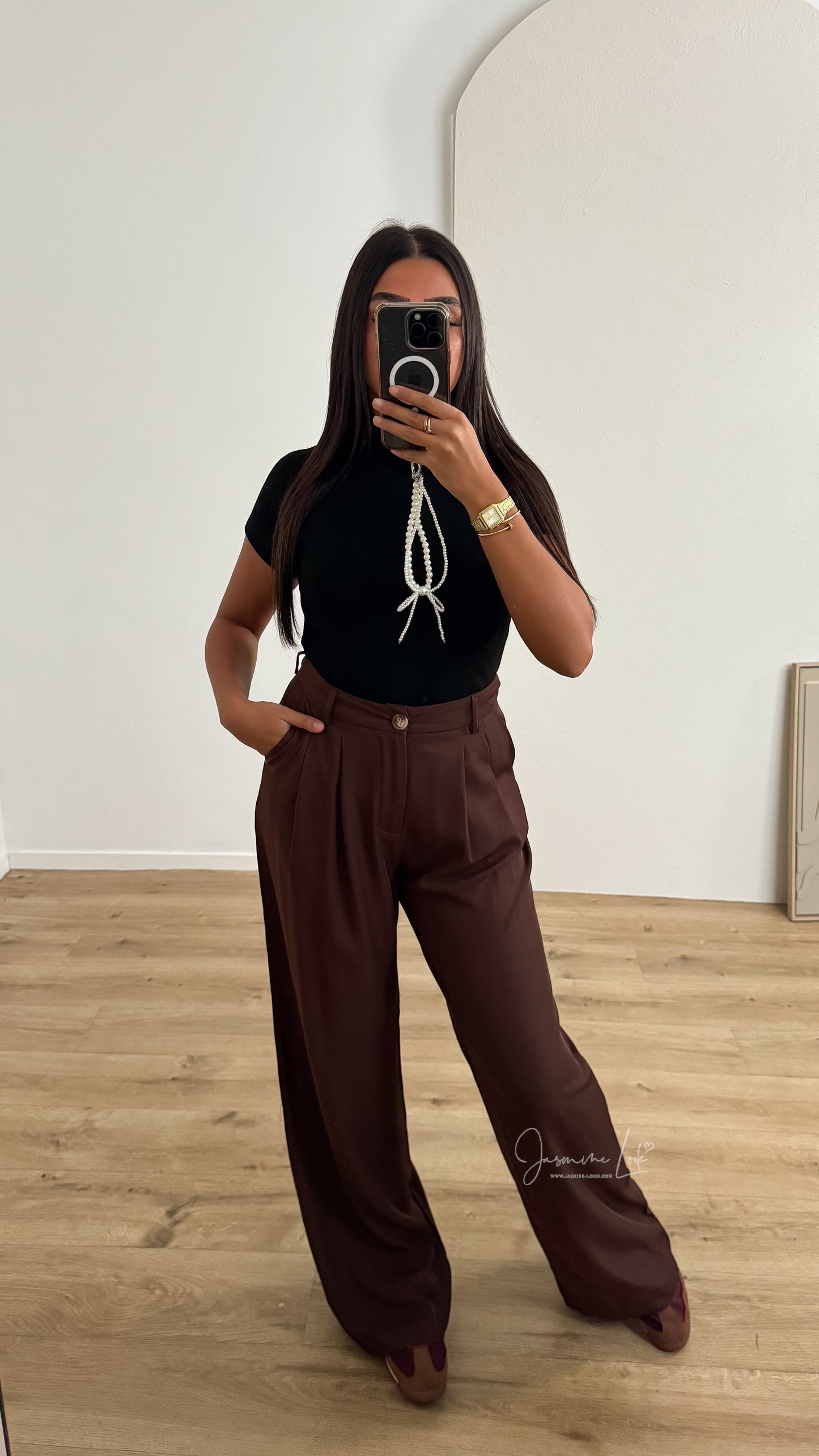 Pantalon Eryn | Marron