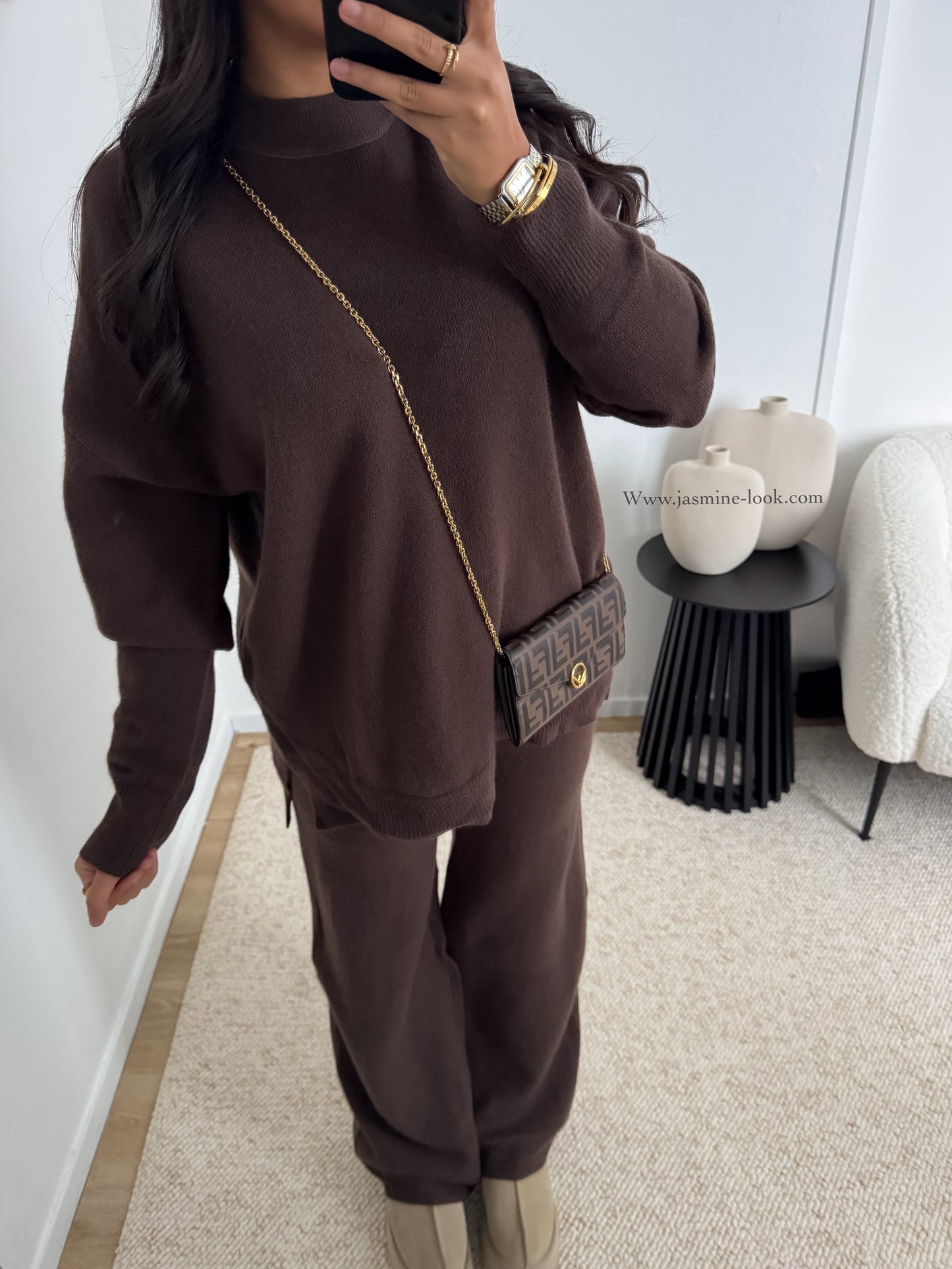 Ensemble Maille Modest marron