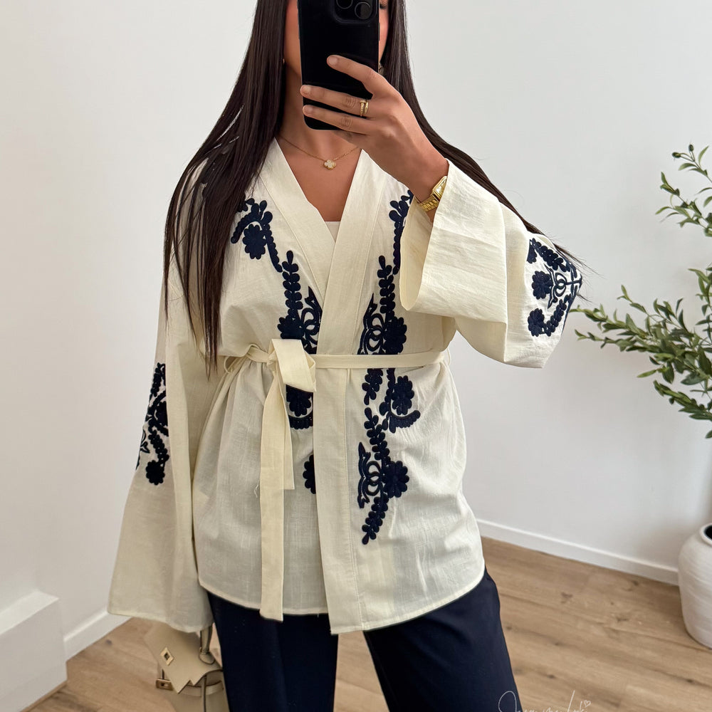 Kimono Mira ivoire