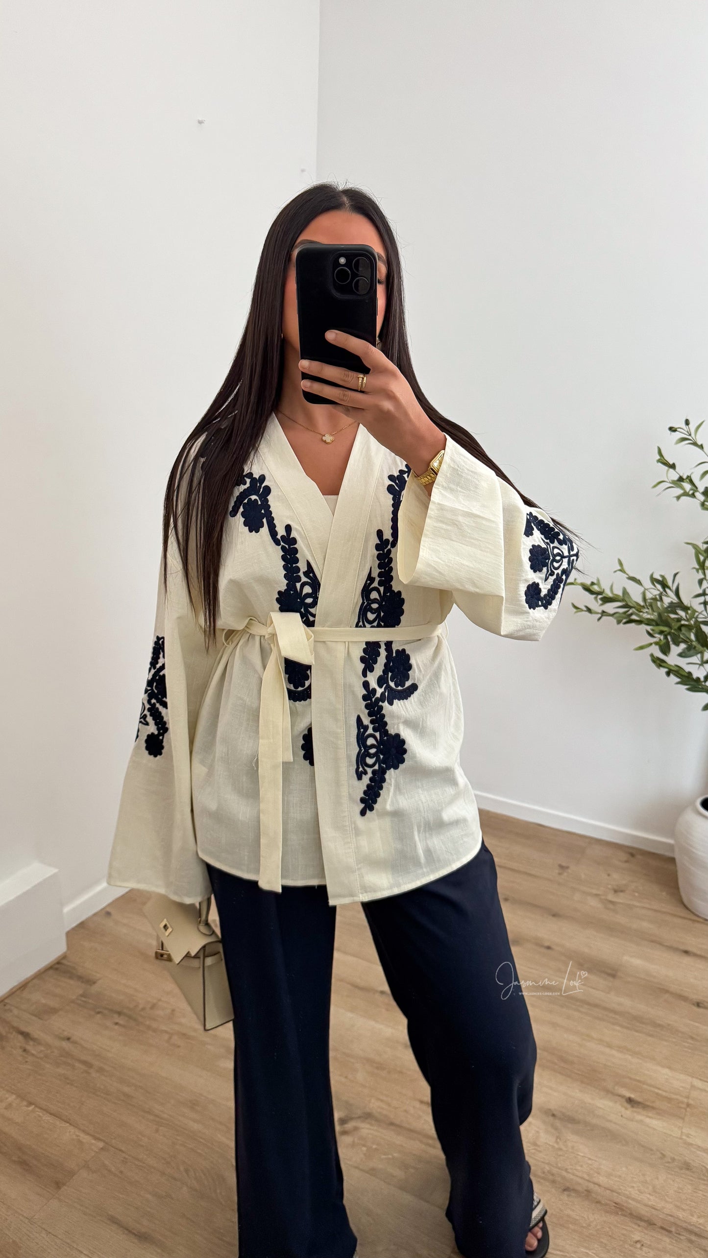 Kimono Mira ivoire