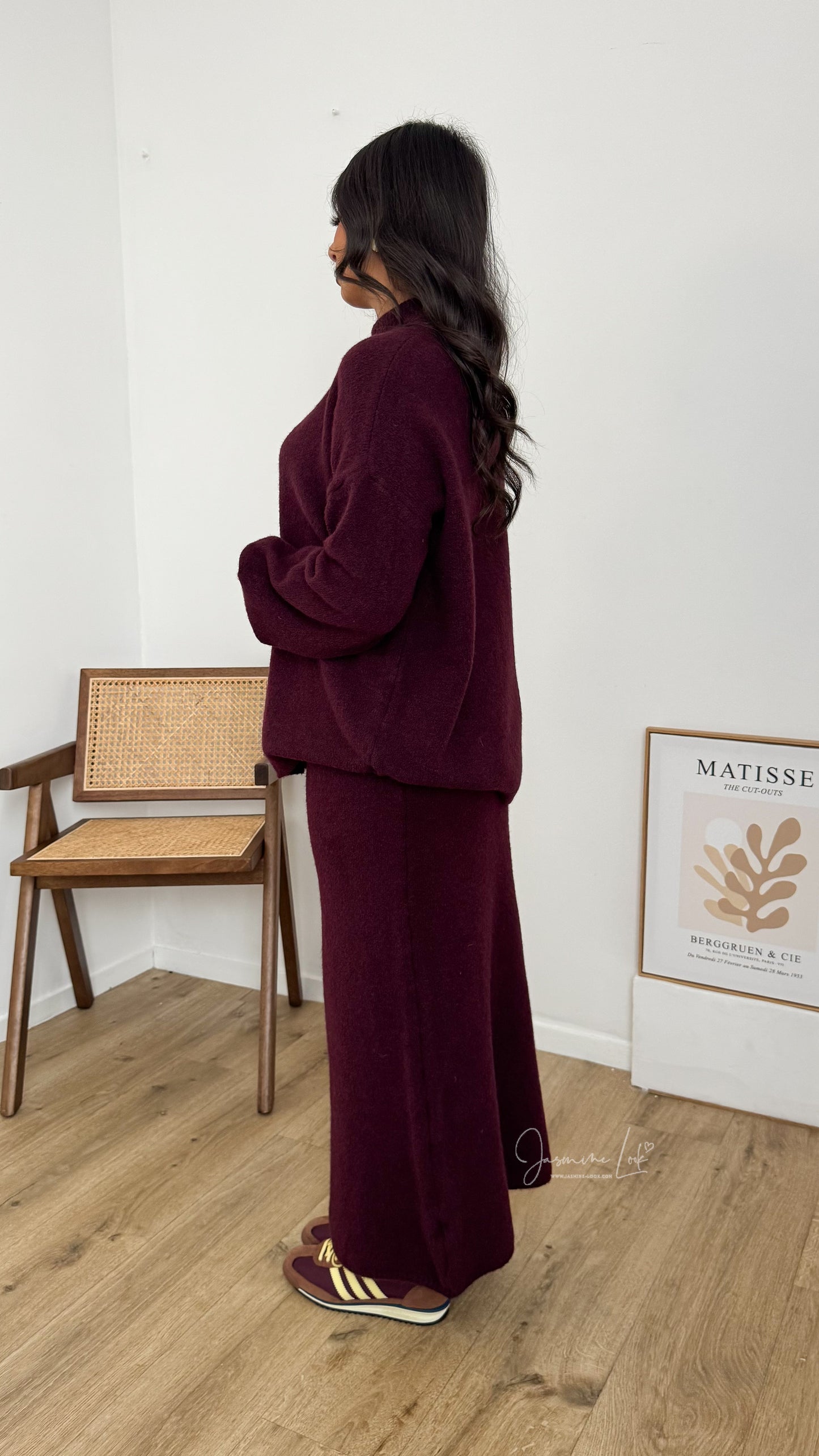 Ensemble jupe Lily Burgundy