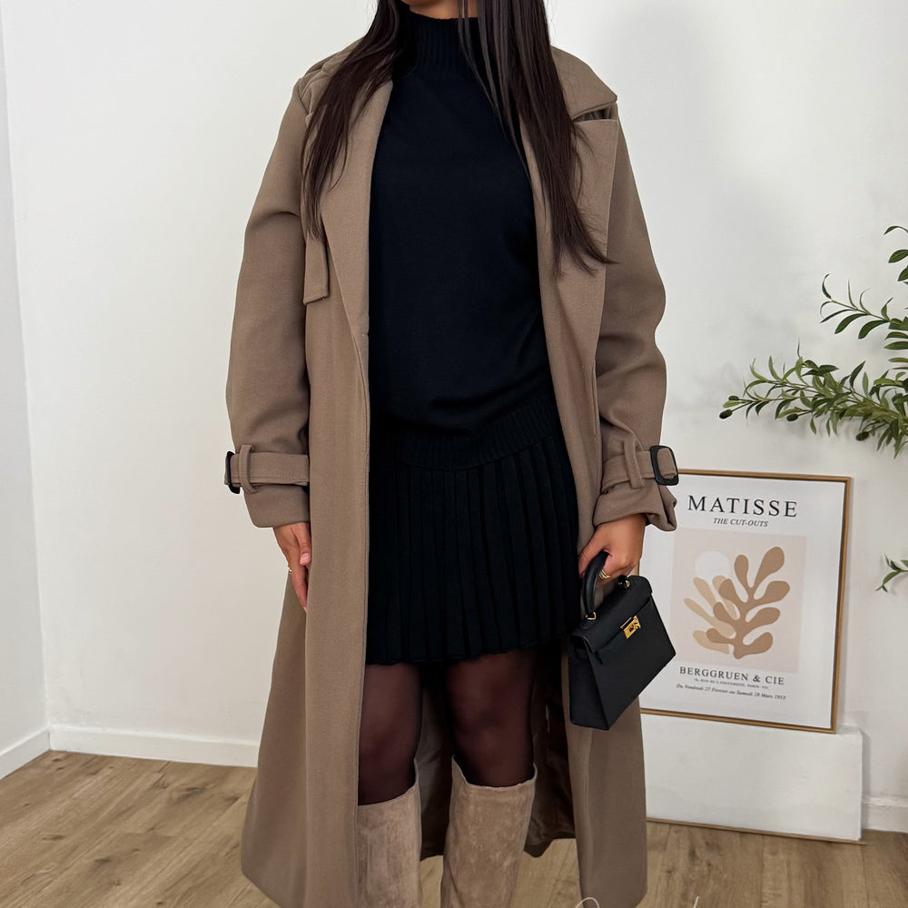 Manteau trench |Taupe