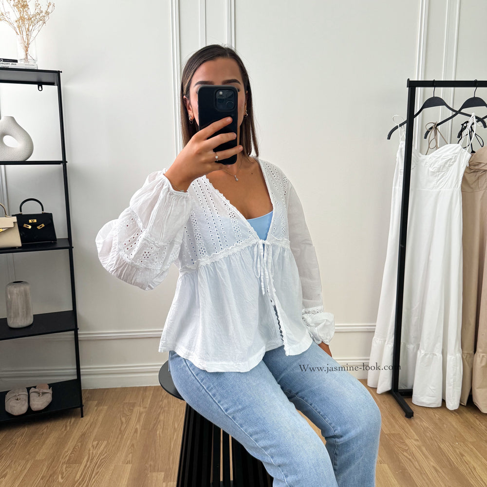 White Bohemian Blouse