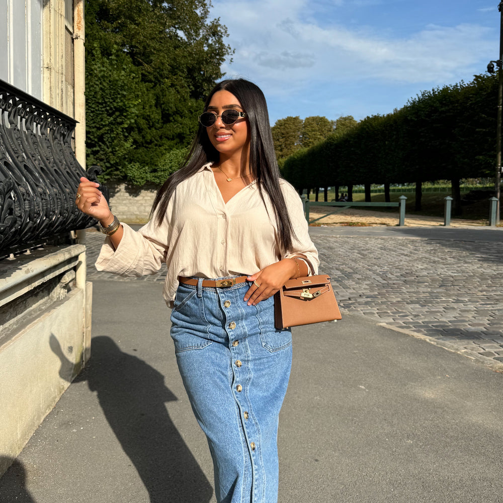 Lina beige blouse