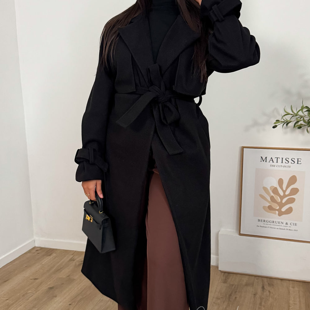 Manteau trench |Noir
