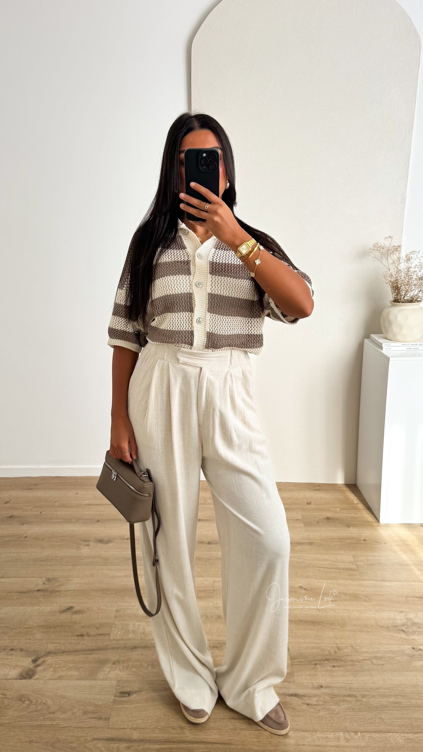 Pantalon Lin | Beige