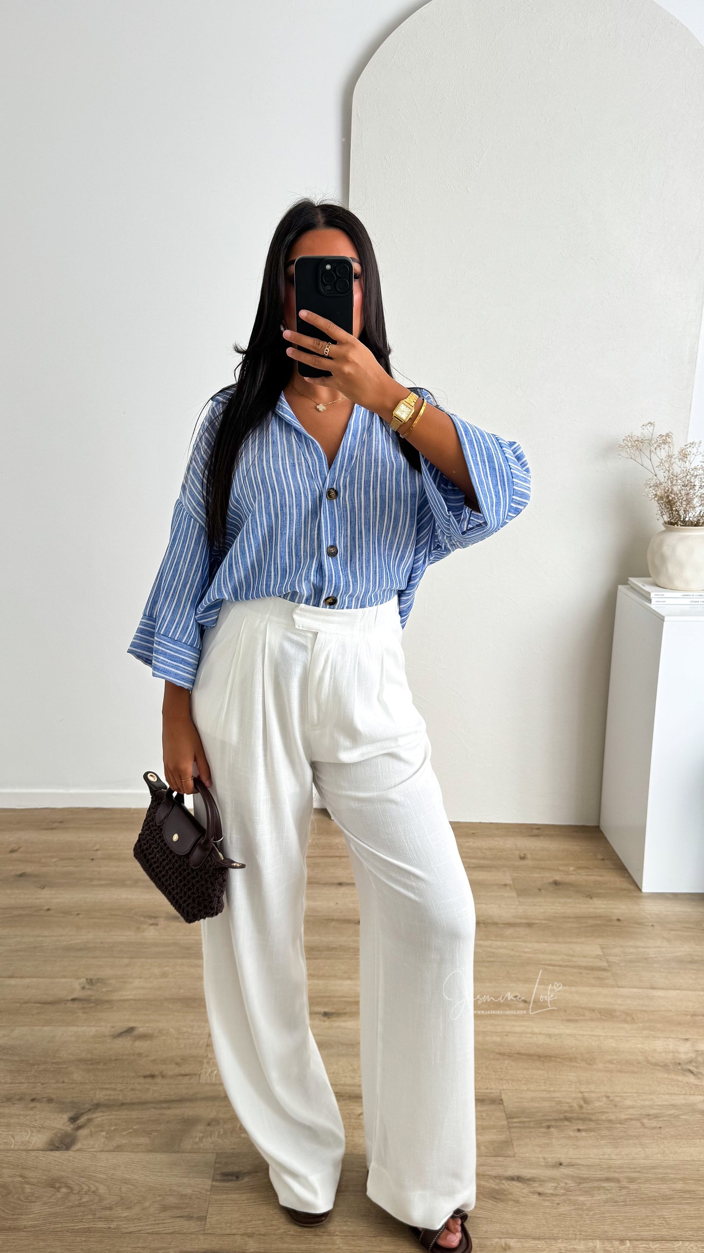 Chemise Rayé Mona | Bleu