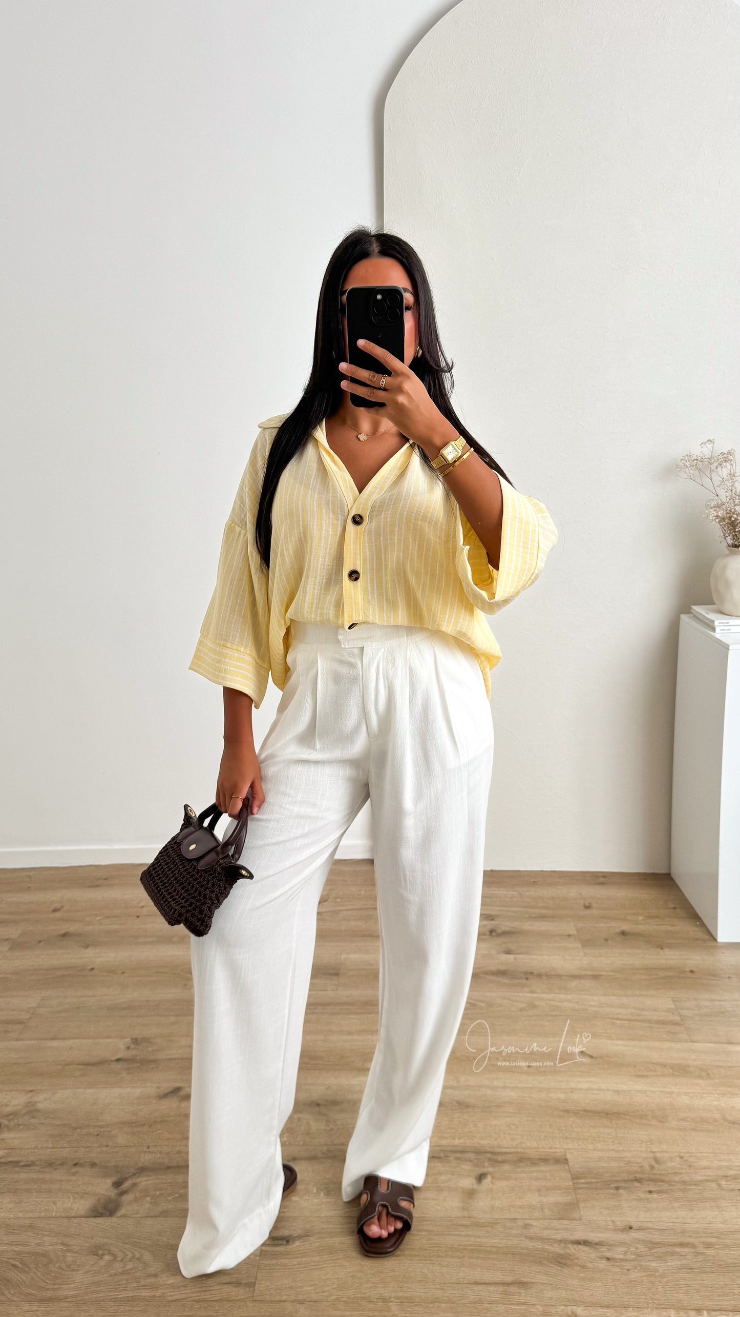 Chemise Rayé Mona | Jaune