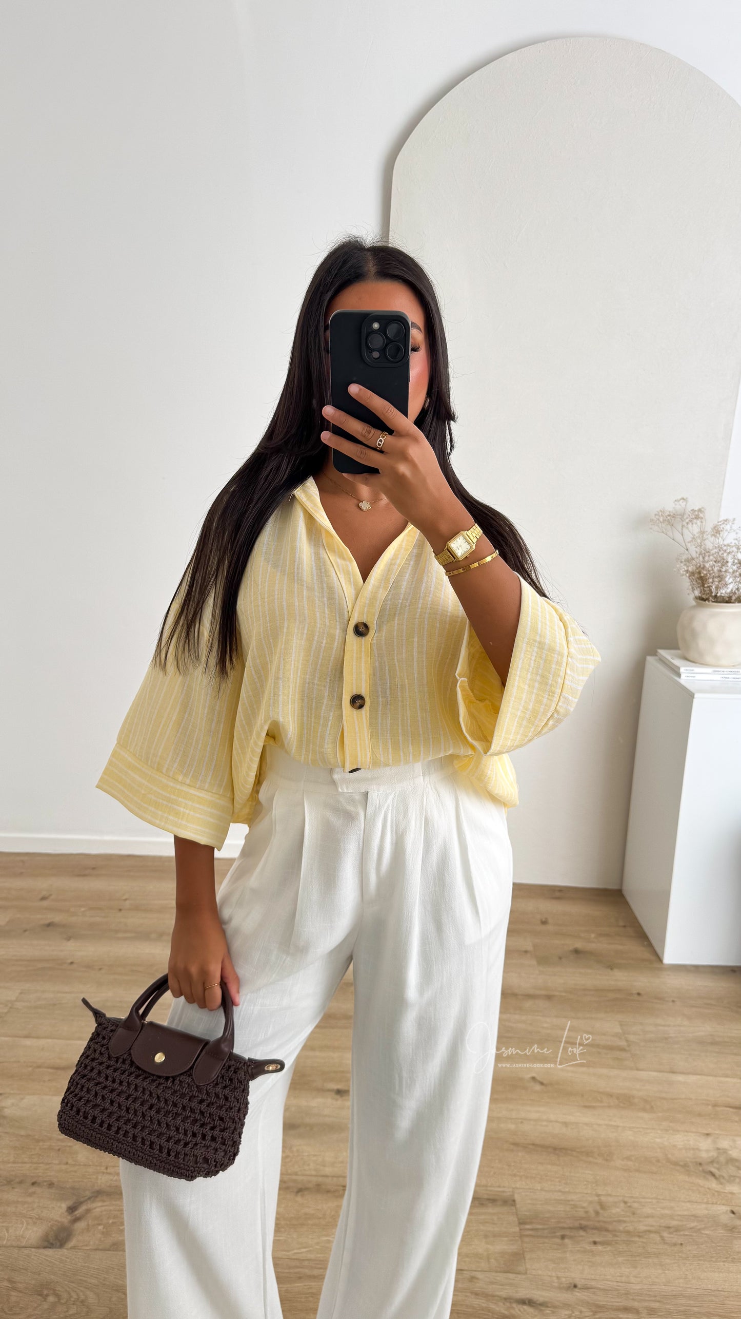 Chemise Rayé Mona | Jaune