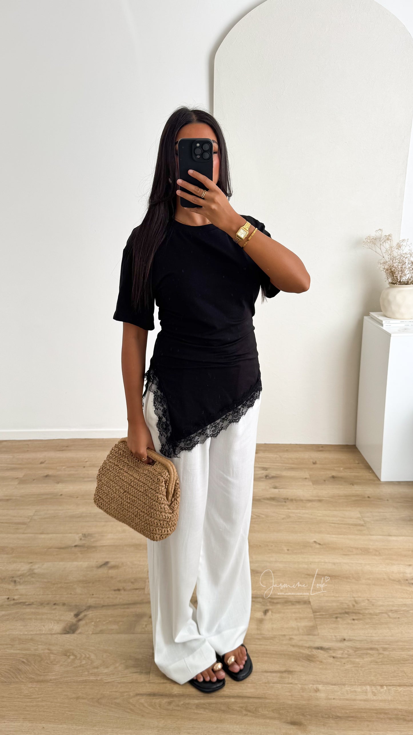 T-shirt Dentelle Slim