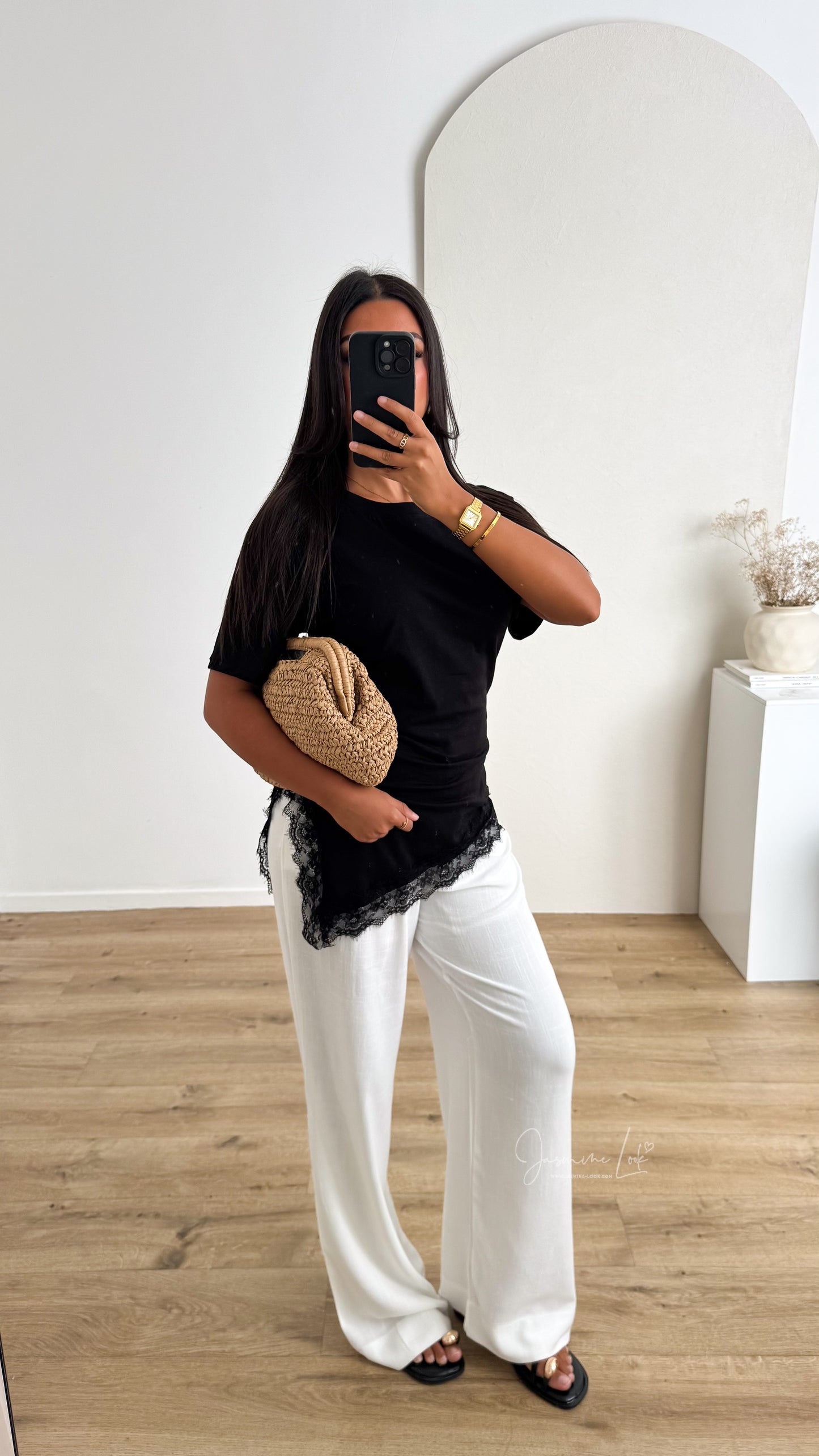 T-shirt Dentelle Slim