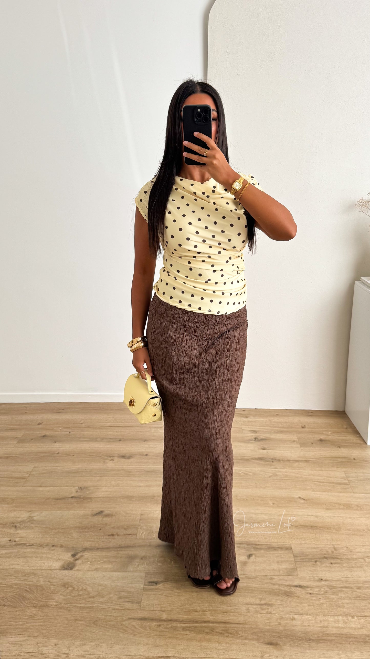 Jupe Texture | Marron