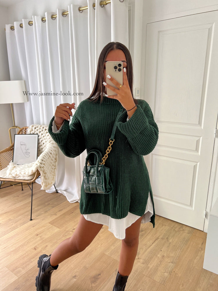 Pull Maxi vert sapin
