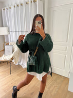 Pull Maxi vert sapin
