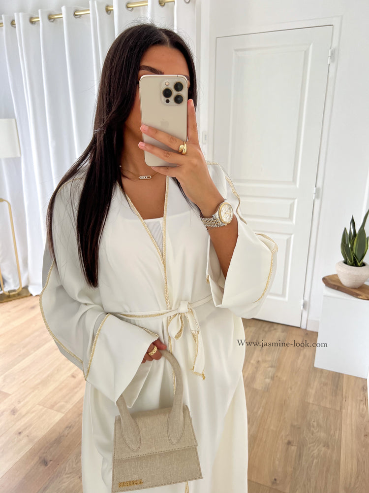 Kimono Golden white