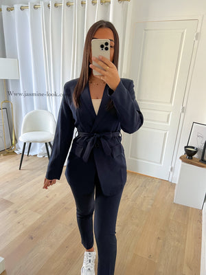 Tailleur slim Marine